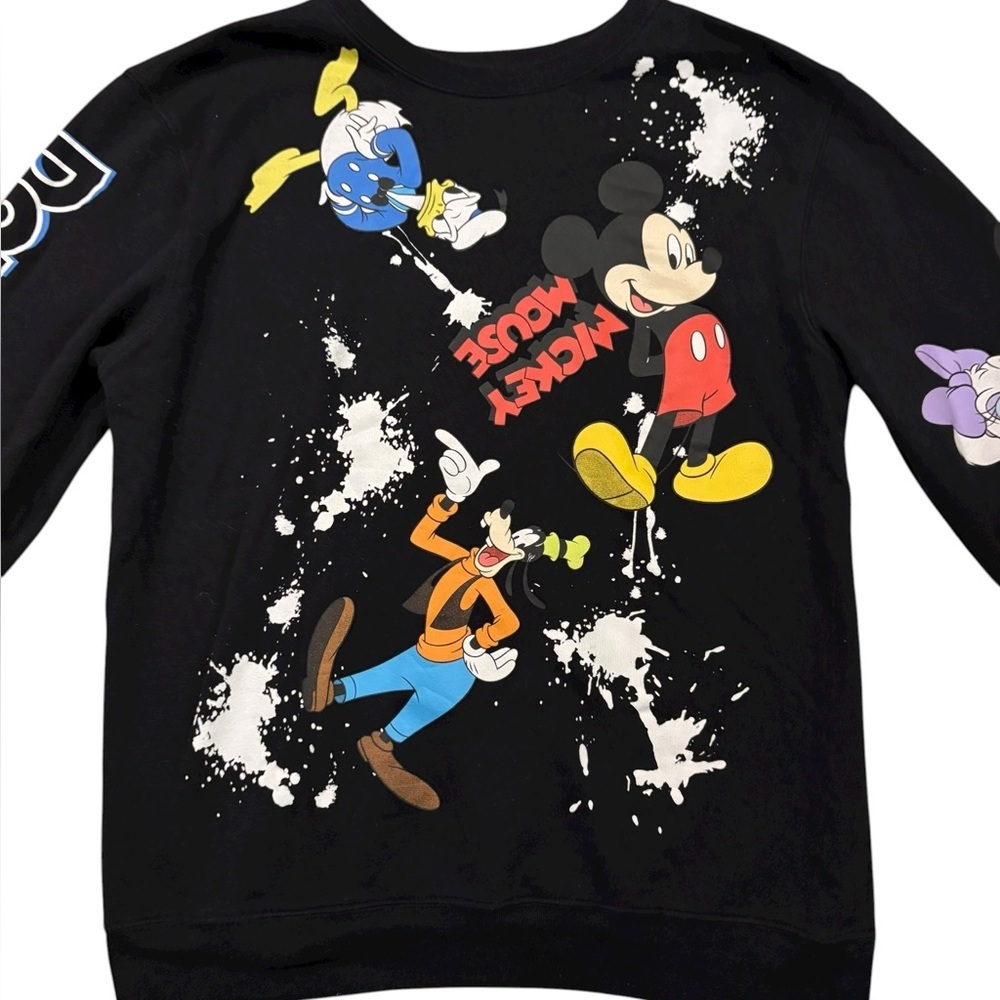 Disney Black Sweatshirt with Iconic Characters - Picture 5 of 14
